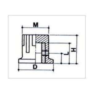 ツマミ つまみ B-30 黒（シャフト径：6φ）ノブ のぶ : 津パーツ店