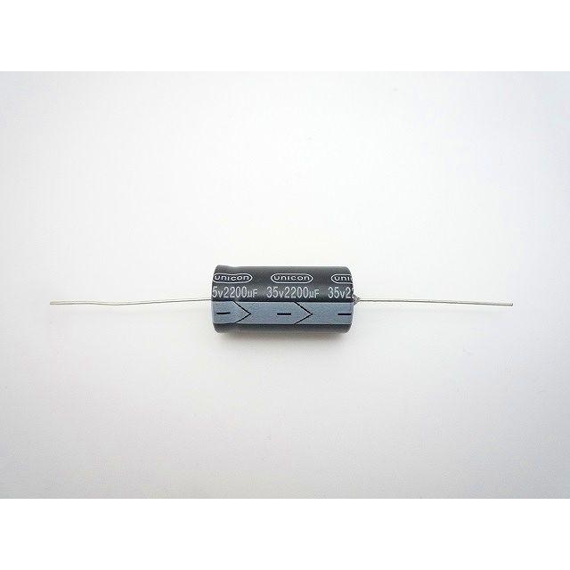 チューブラ型電解コンデンサ 35V 2200μF GST1V222MM UNICON : 津パーツ