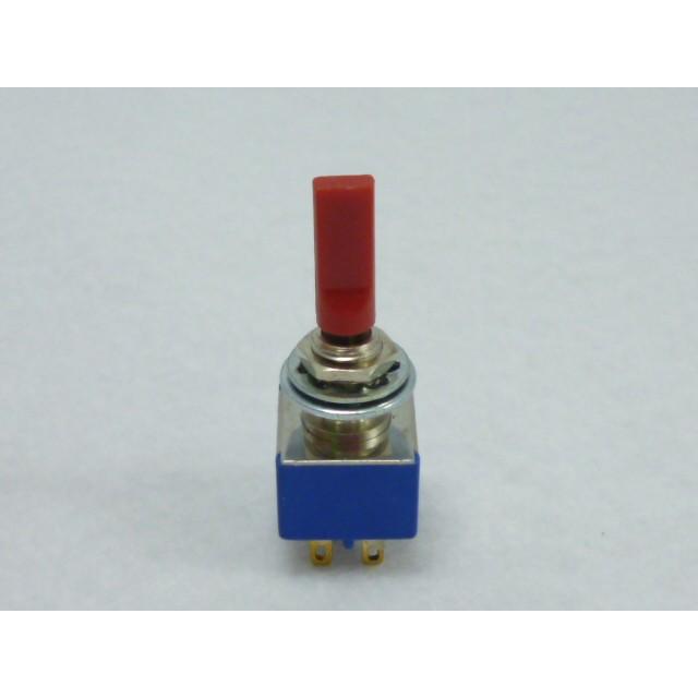 ミヤマ トグルスイッチ(2極片側跳ね返り) MS-332I 赤 : 津パーツ店