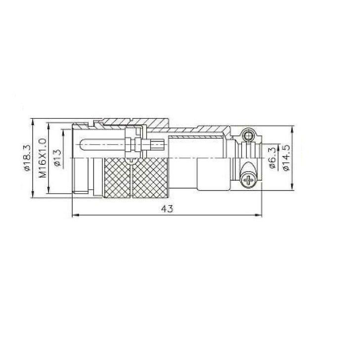 マイクコネクター 2P 中継アダプタ APEX PLT-162-AD-R : 津 マイクコネクター 2P 中継アダプタ APEX PLT-162-AD-R : 津