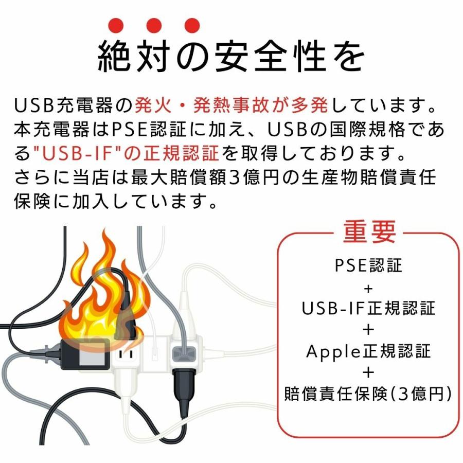 GOPPA（ゴッパ） iPhone急速充電器 タイプc セット 高速充電