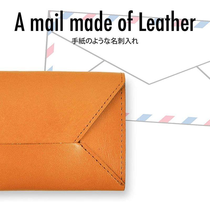 1194円 正規逆輸入品 Dom Tea Italy 本革 薄い名刺入れ 封筒型 イタリアンレザー 牛革 メンズ レディース カードケース ネイビー