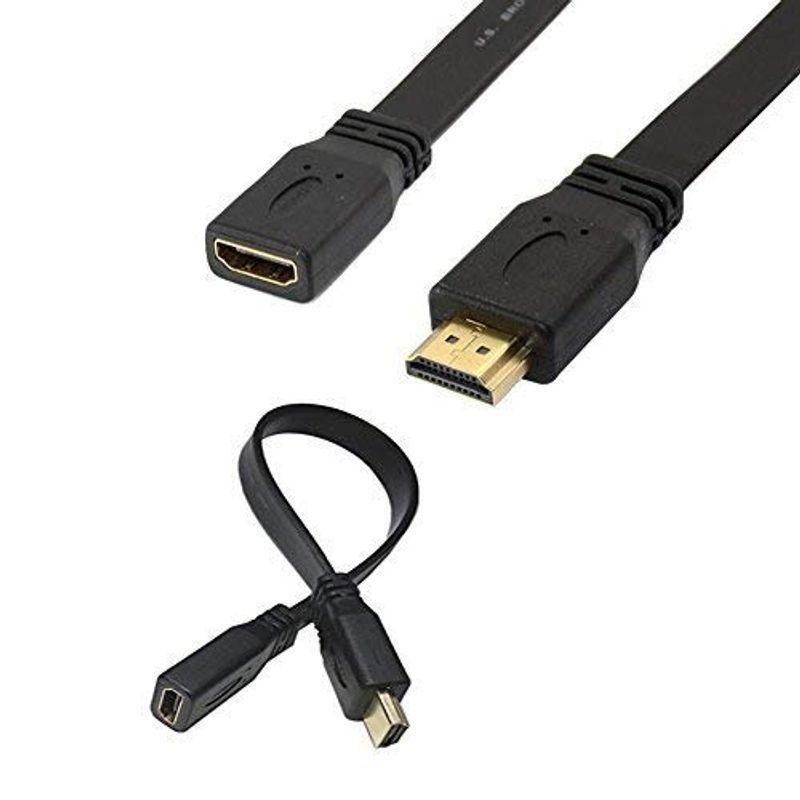 うのにもお得な 超激安 SinLoon 1FT HDMI 高速 金メッキ オス から メス 延長 フラット ケーブル サポート 1.4 イーサネット 3D 4K D madinamed.com madinamed.com