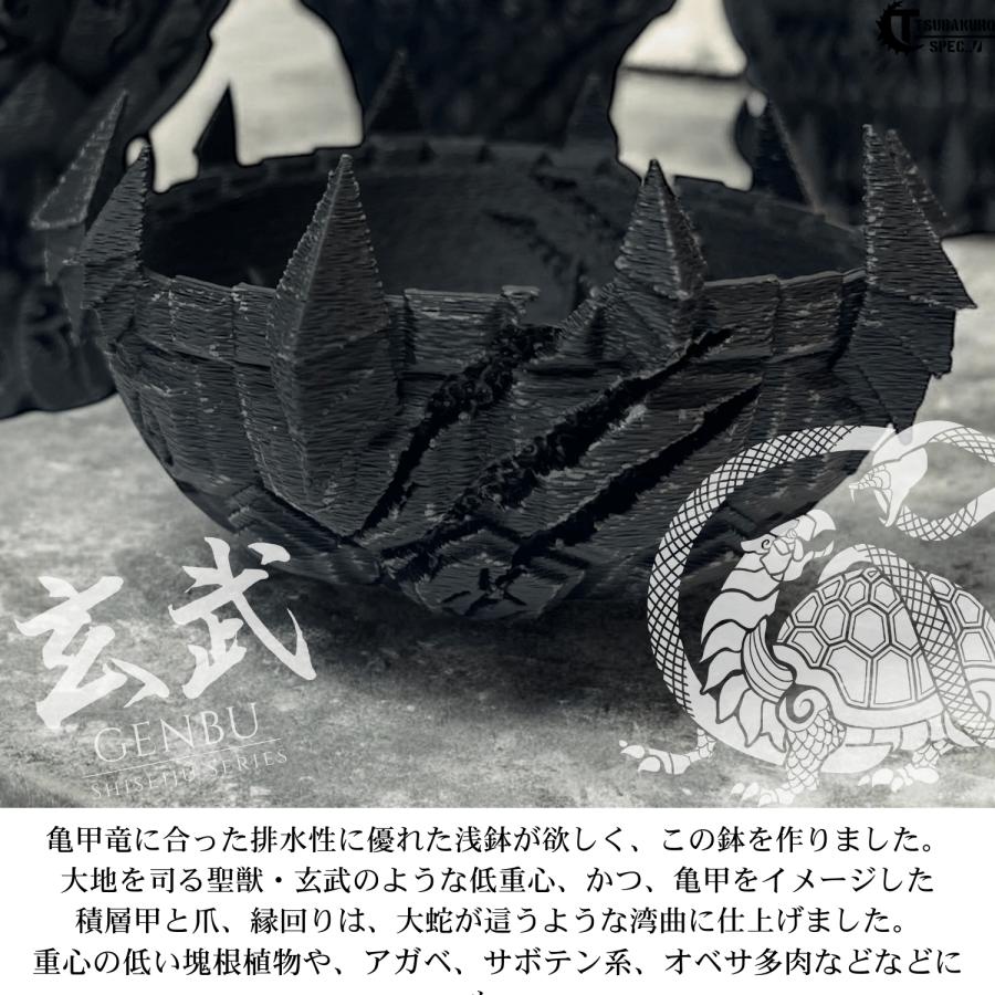 園芸用品 植木鉢 3Dプリンター鉢 8号 中深鉢(やや深め) 塊根 多肉 アガベ