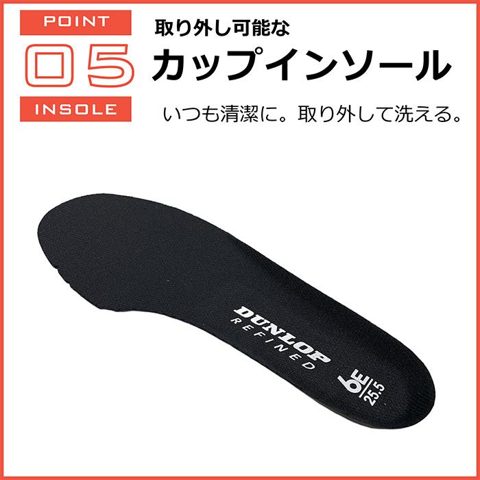 DUNLOP REFINED ランニングシューズ メンズ スニーカー 幅広 甲 DUNLOP REFINED ランニングシューズ メンズ スニーカー 幅広 甲