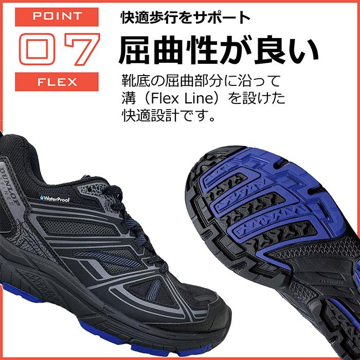 DUNLOP REFINED ランニングシューズ メンズ スニーカー 幅広 甲高 防水