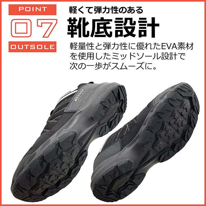 DUNLOP REFINED トレッキングシューズ メンズ スニーカー 軽量 幅広