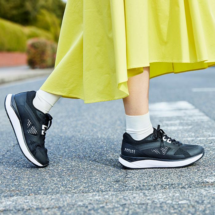 ダンロップ リファインド Da7505 ニュートラル ウォーキング スニーカー レディース 紐 ヒザにやさしい 衝撃吸収 反射材 On Off 靴 シューズ Da7505 Tsubameモール ヤフー店 通販 Yahoo ショッピング