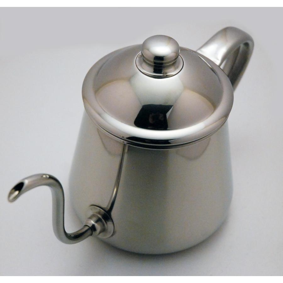 隼ヒロ コーヒードリップポッ ト ５００竓 雫 口細手あい 日本製 キッチン、日用品、文具-コーヒー用品