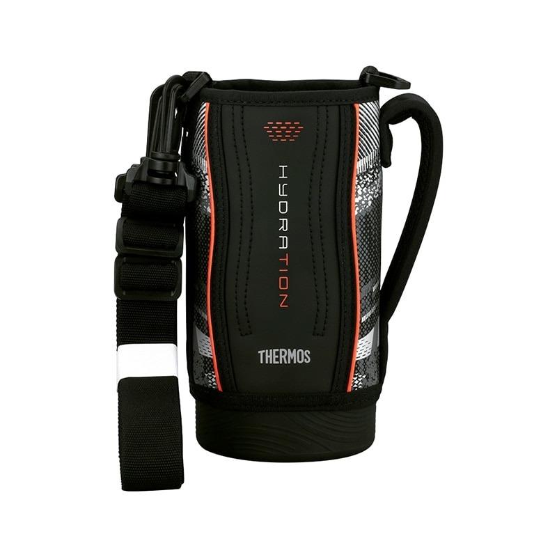 FENDI ブラックメッシュ水筒カバー THERMOS（サーモス） FHT-802F ハンディポーチ ブラックバレンシア(BKV