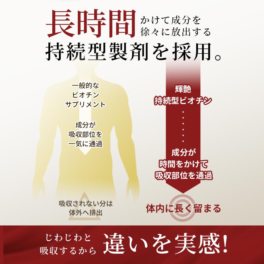 ビオチン 持続型 180日分 1袋ビオチン90000μg高配合 サプリ ネイル