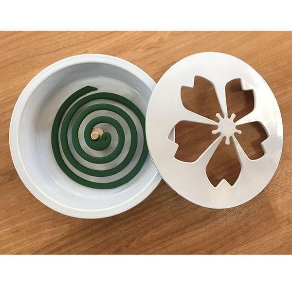 蚊やり 桜ライトブルー 地蔵堂 燕三条 蚊取り線香入れ 蚊遣り_2