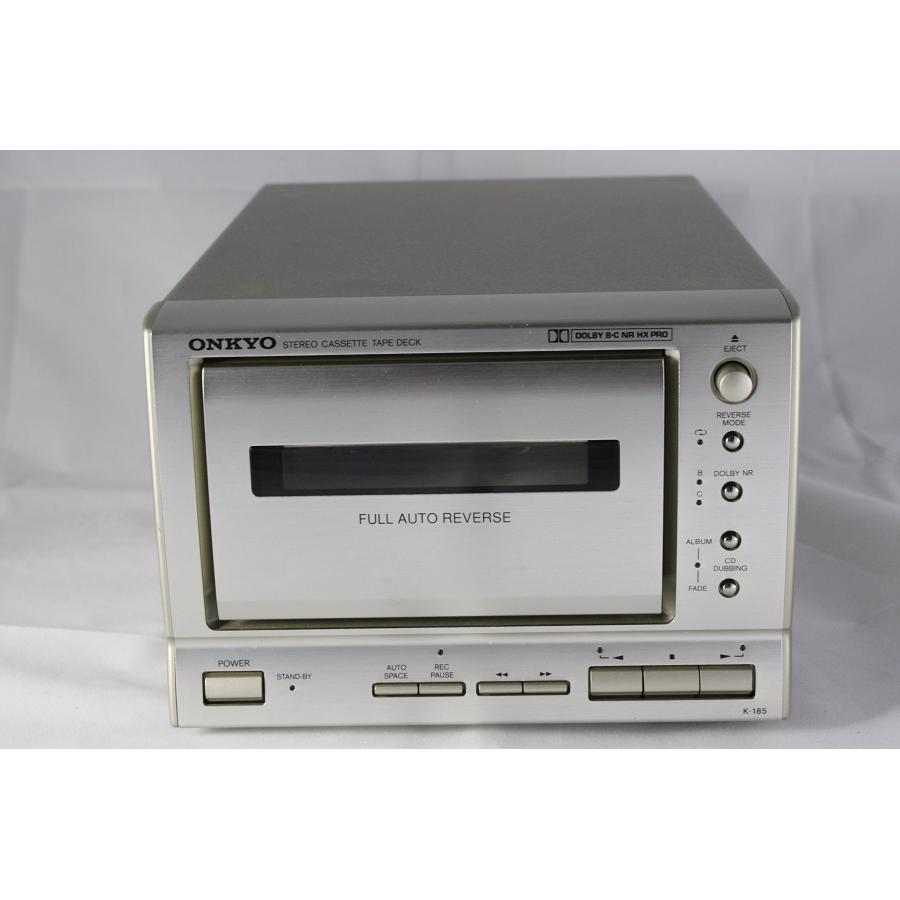 ONKYO オンキヨー（オンキョー） K-185-S カセットデッキ : 20240907214723-01464us : つぼちゃん本舗 ...
