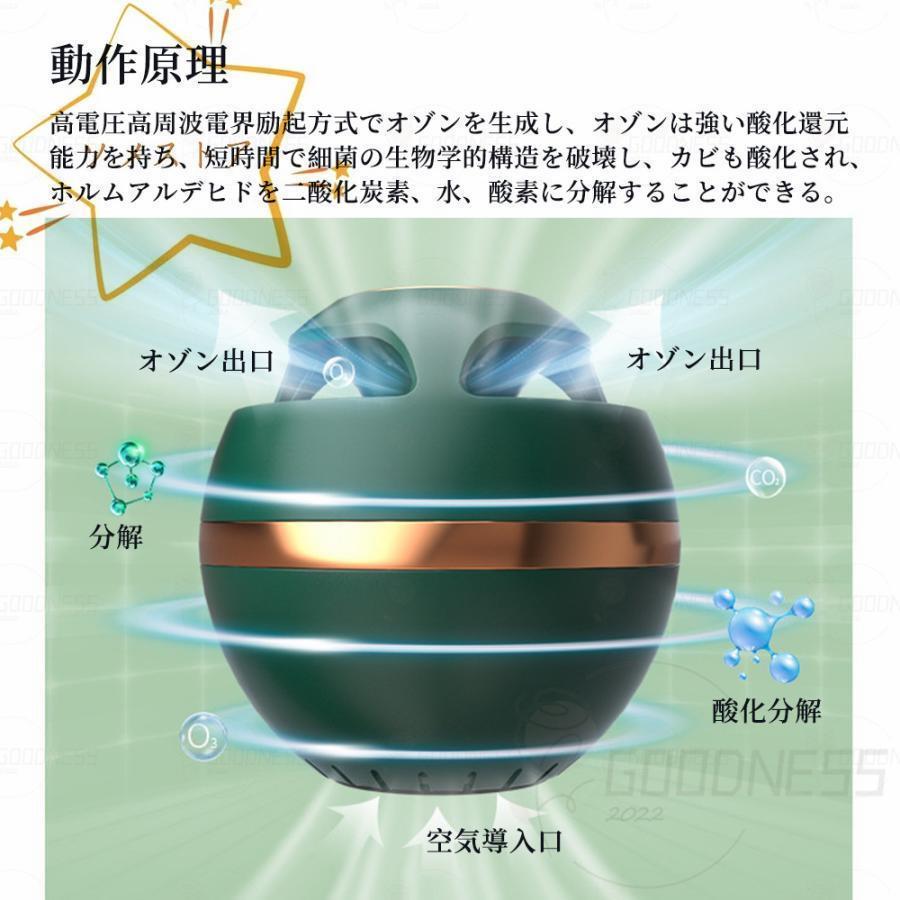 空気清浄機 小型 脱臭機 オゾン発生器 消臭 消臭機 オゾン usb充電式