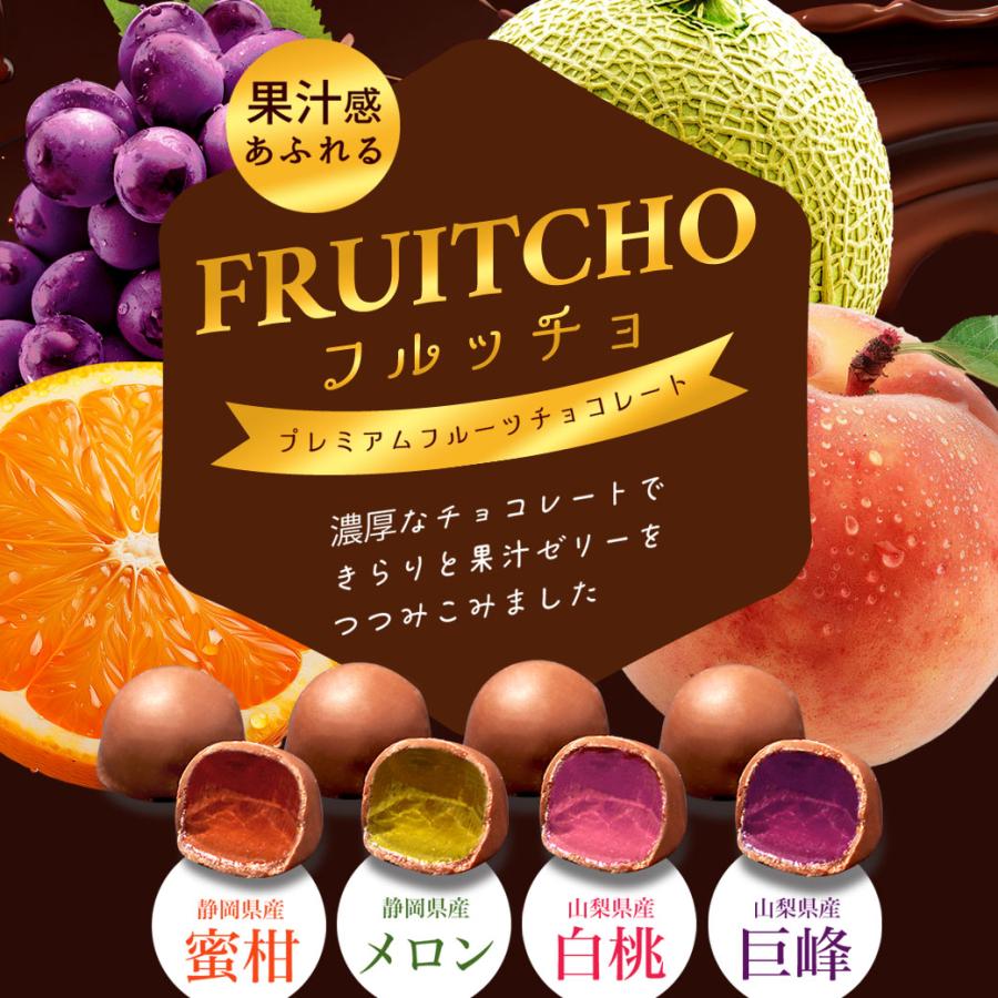 フルッチョ ペクチンゼリー チョコレート 4つの味セット 各110g 送料