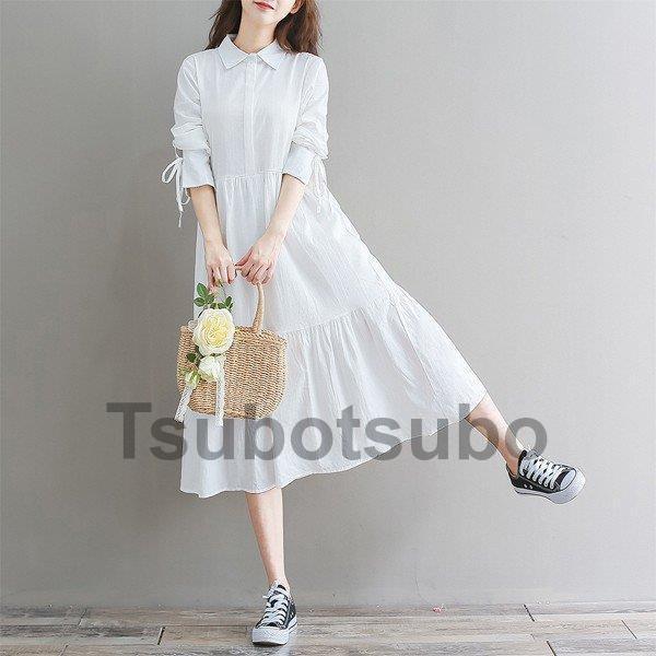 通販アウトレット シャツワンピース レディース 30 40代 秋冬 マキシ丈ワンピース きれいめ 長袖ワンピース 通勤 マキシ丈 マタニティー ワンピース上品 ロング カジュアル 激安で販売 Shirleyryan Ca