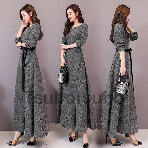 オンラインストア特販 パーティードレス 結婚式 40代 30代 ロング 袖あり 長袖 韓国風 大きいサイズ フォーマルドレス マキシワンピース お呼ばれ 二次会 披露宴 謝恩会 上品 着痩せ 人気 商品 Www Superavila Com