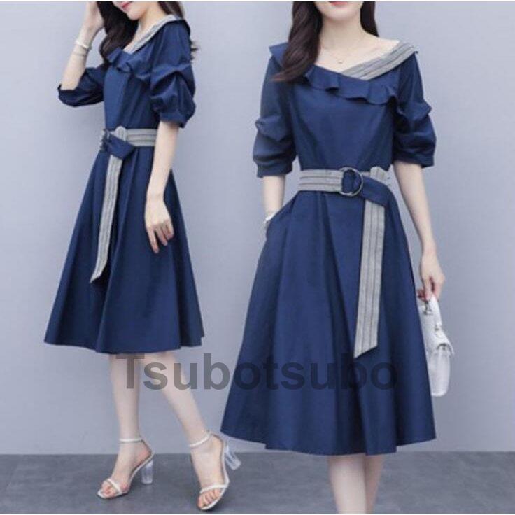 人気ブランド ワンピース レディース きれいめ 40代 夏 膝丈ワンピース 半袖 Vネック ワンピース パーティードレス 韓国風 オシャレ 通勤 大人 Ol 上品 着痩せ 新品 公式 通販 Shirleyryan Ca