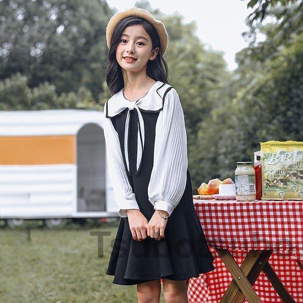 ポイント10倍 春秋 女の子 子供ドレス おしゃれ ワンピース 子供服 子供服 通学着 可愛い おしゃれ カジュアル ジュニア 韓国子供服 シフォン 膝丈ワンピース 秋着 女の子 Dress 子供ドレス 親子ペア 長袖 キッズ ワンピース 子ども服 Oyostate Gov Ng