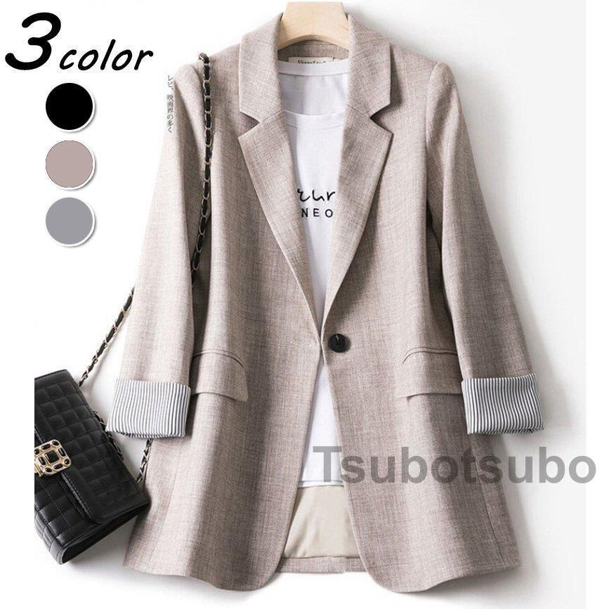 直販販売済み ブレザー スーツ レディース 40代 50代 七分袖テーラードジャケット オシャレスーツ 黒ブレザー オフィス 秋新作 30代アウター カジュアル 着痩せ 韓国風 通勤 在庫品即発送 Shirleyryan Ca