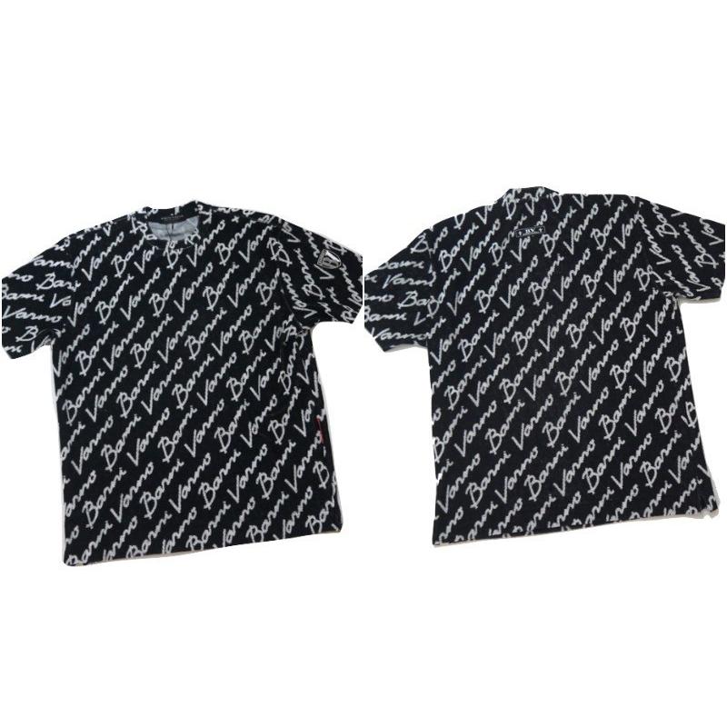 【春夏SALE】バーニヴァーノ/BARNIVARNO 春夏物 ロゴパイル上下セット 678-Mサイズ 黒_3