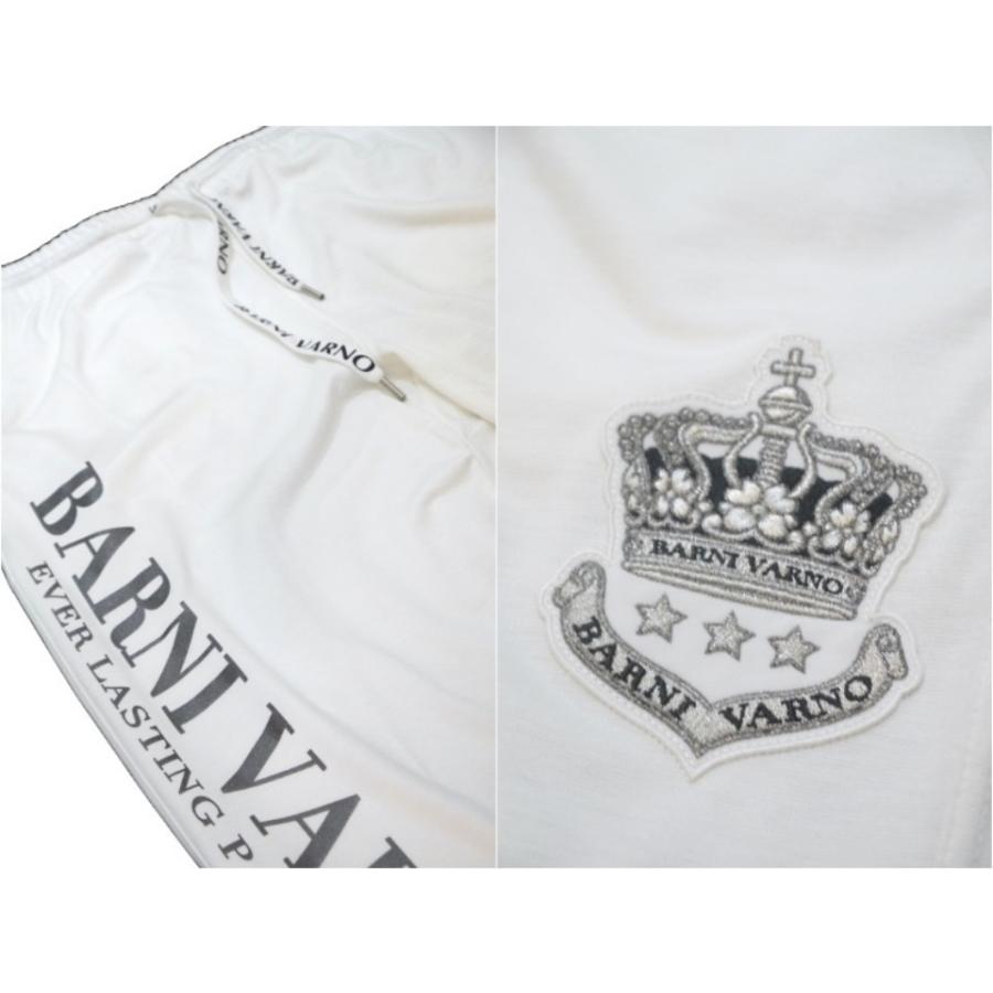 【SALE】バーニヴァーノ/BARNIVARNO ロゴ上下セット Lサイズ 139-白×銀の画像