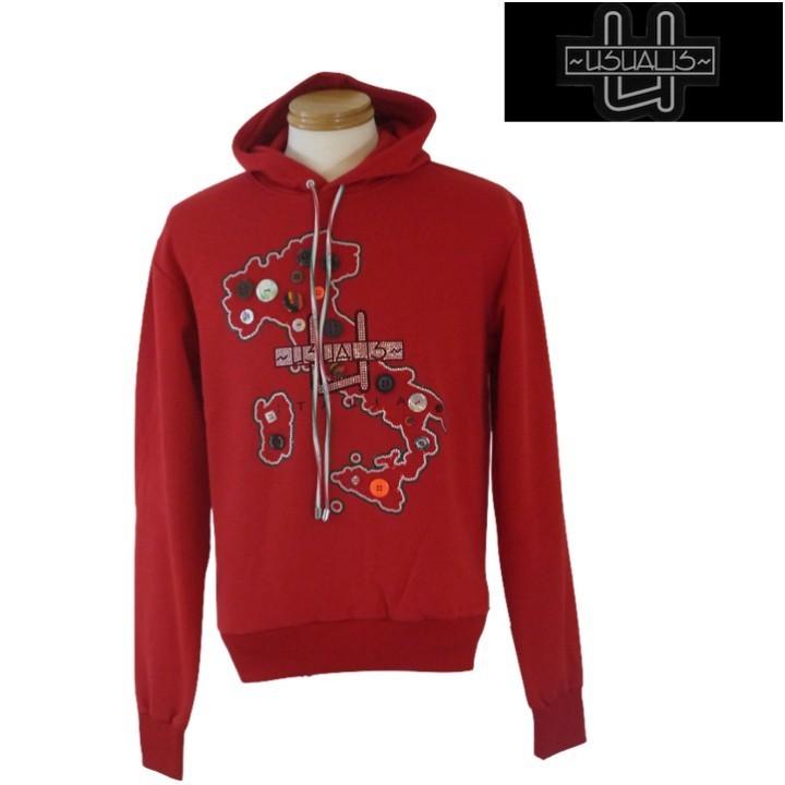 SALE】ウザリス/USUALIS 春秋物 イタリア柄パーカー 501-XL/LLサイズ 