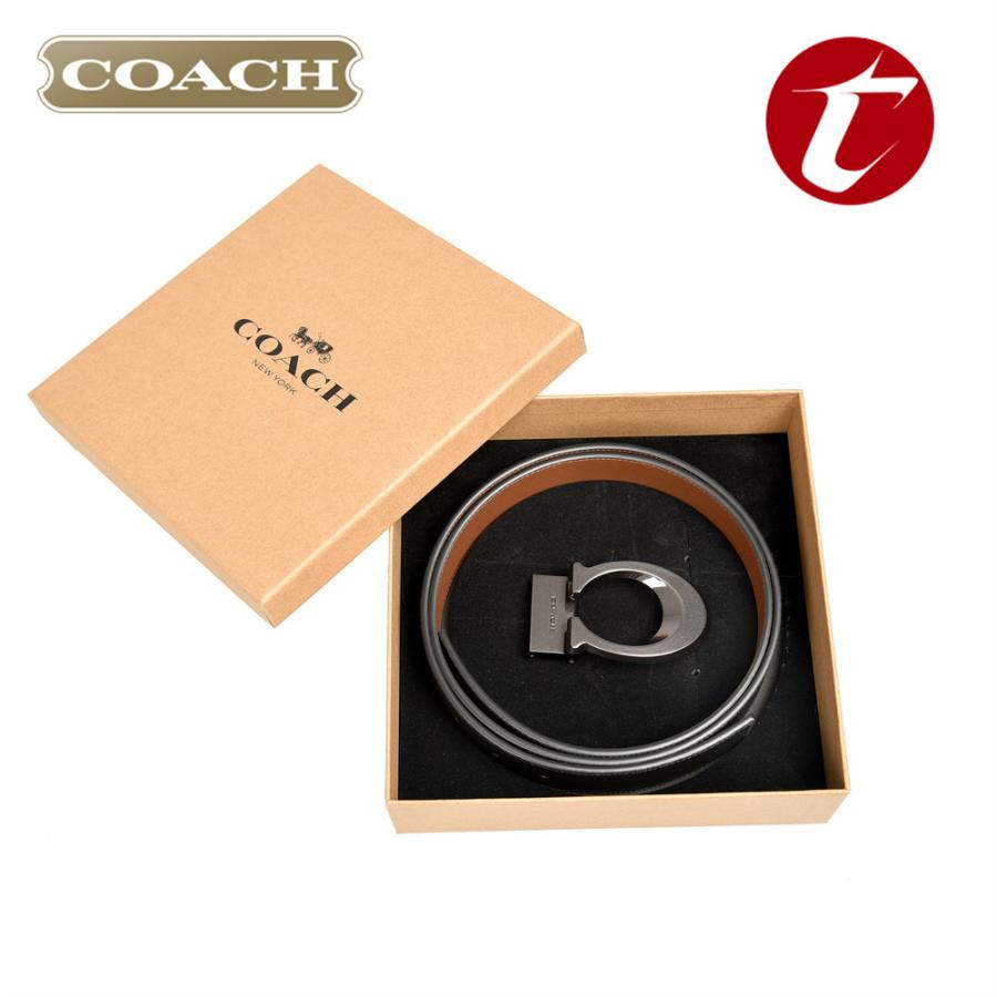 Coach コーチ ベルト メンズ おしゃれ 小物 ベルト 小物 メンズベルト 専用box付き シグネチャー 黒 雑貨 小物 メンズファッション 人気 おしゃれ 父の日 新品 正規品 Tsuchida Shop T Coach18 セールストア