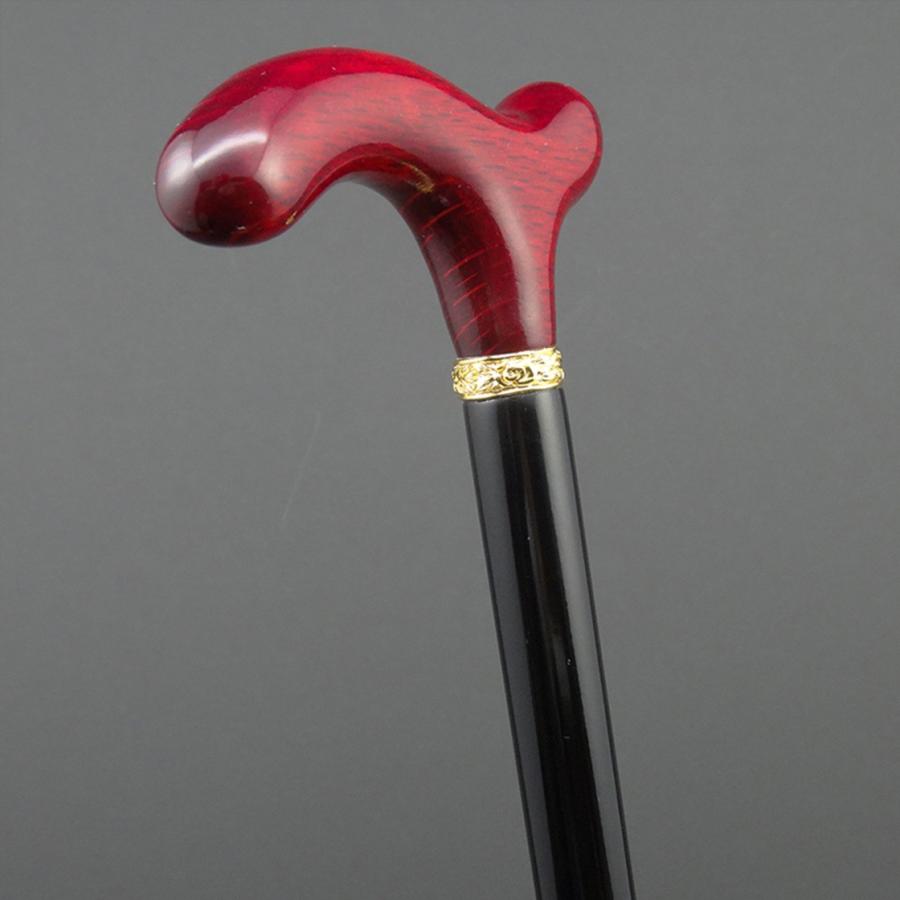 RB オークレッド＆ブラックステッキ・レッドハンドル（木製杖・最長