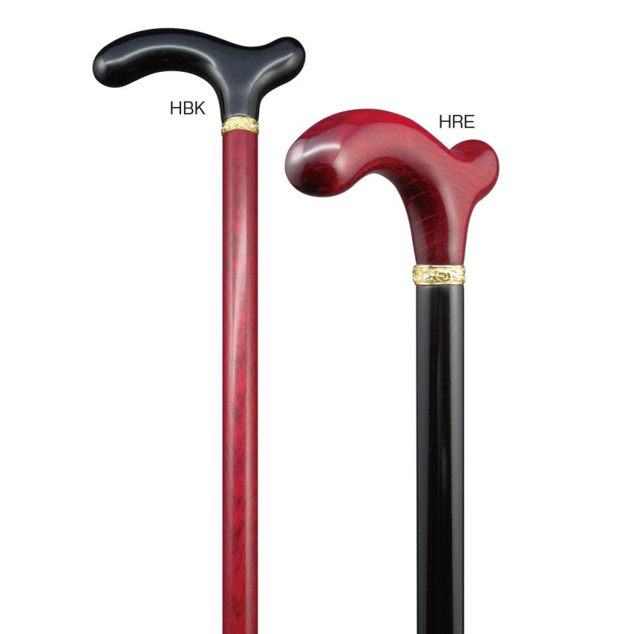 RB オークレッド＆ブラックステッキ・レッドハンドル（木製杖・最長