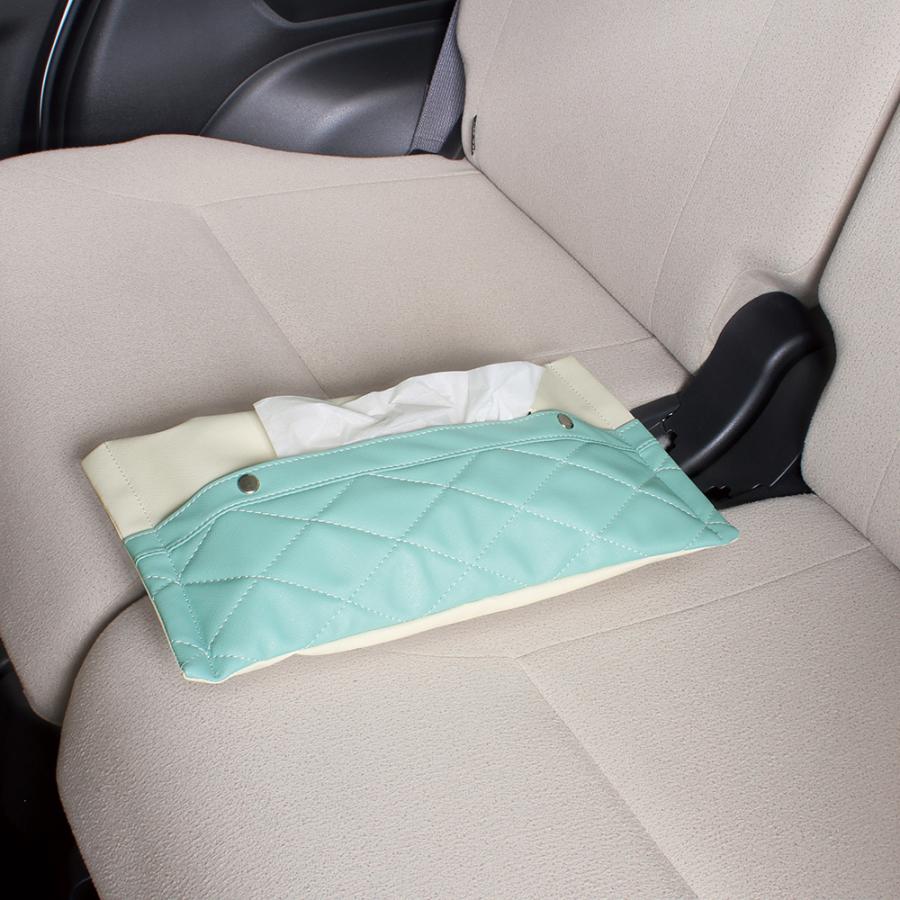 槌屋ヤック PF383 Lattice ティッシュケース 車 便利グッズ 収納 カー