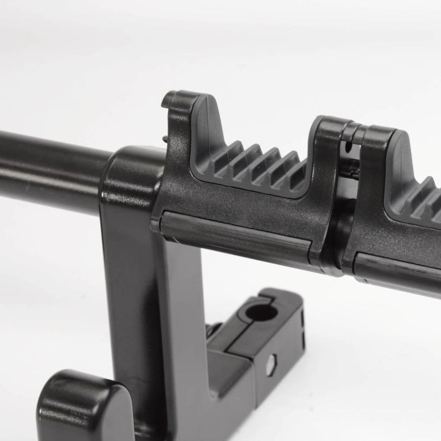 RV-73 ヘッドレスト用 ロッドホルダー 4本のロッドが手軽における 軽自動車やミニバン SUV等にオススメ 天井が低くても取り付けできる YAC | 槌屋ヤック | 07