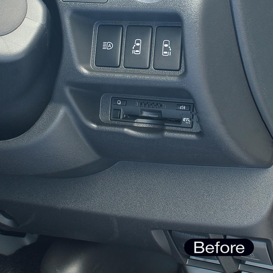 槌屋ヤック SY-HA4 200系ハイエース専用 ビルトインETCカバー 隠して