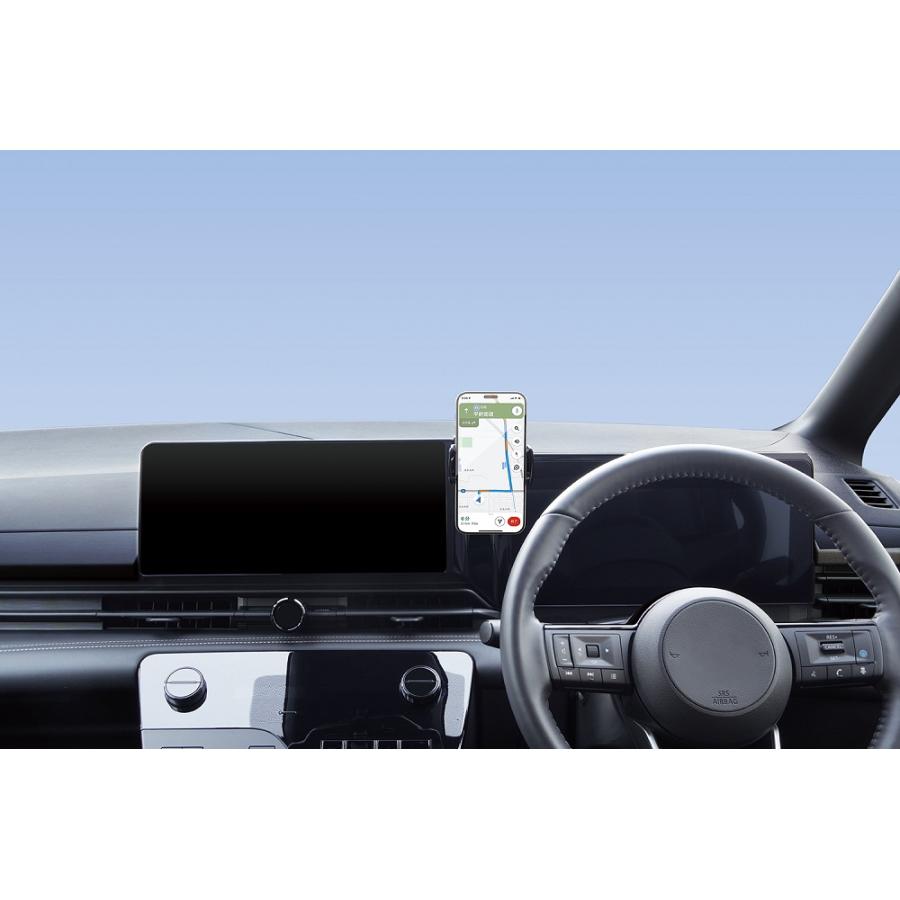 セレナ C28 スマホホルダー NissanConnect ナビゲーションシステム  12.3インチ 装着車 専用 スマートフォンホルダー YAC ヤック SY-NS3｜tsuchiya-yac｜08