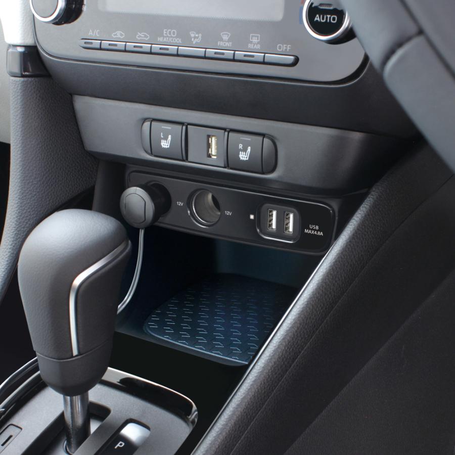 ヤスさん専用 槌屋ヤック SY-YA4 ヤリス専用 電源BOX YARIS/CROSS 専用設計 2口