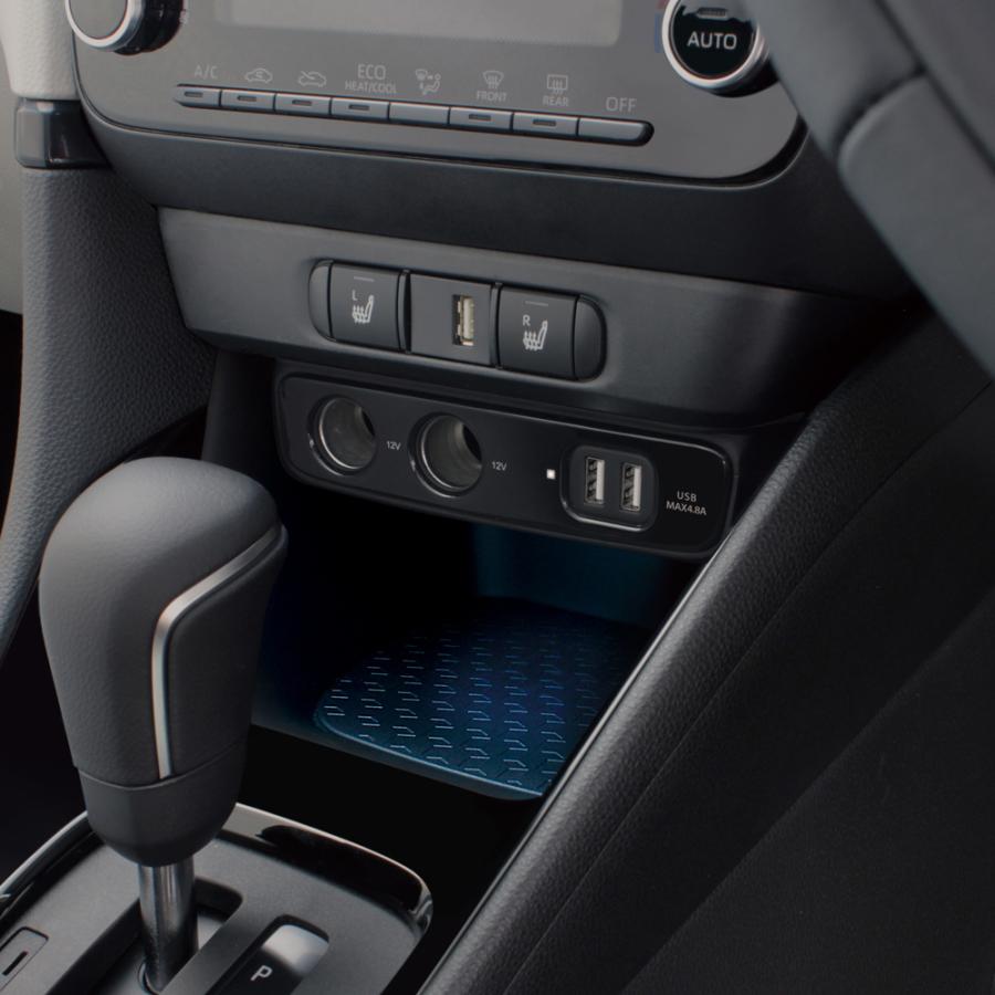 槌屋ヤック SY-YA4 ヤリス専用 電源BOX YARIS/CROSS 専用設計 2口