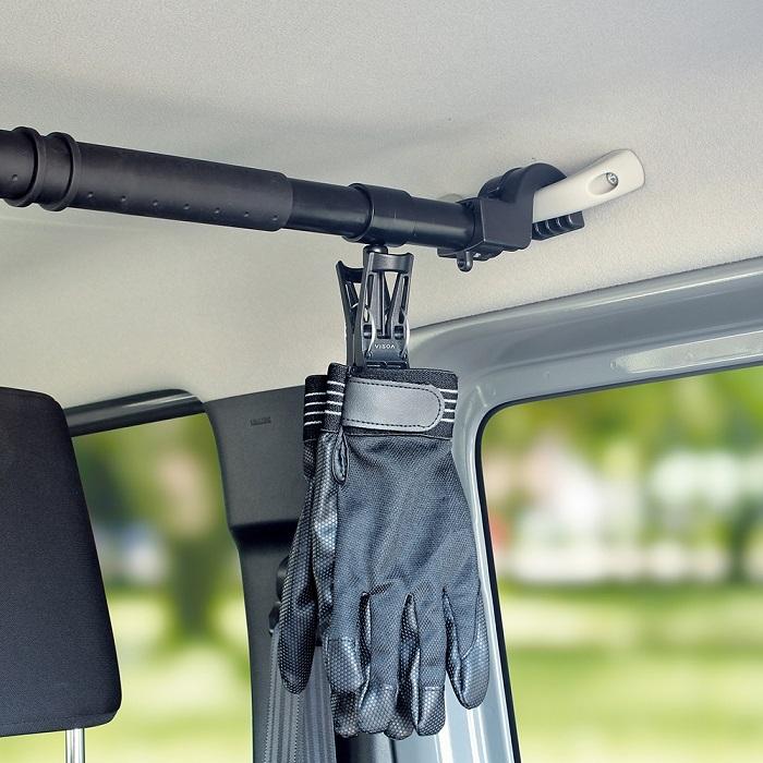 VISOA U-A17 マルチバー用クリップ 車内用バーに取り付け 小物等を挟ん
