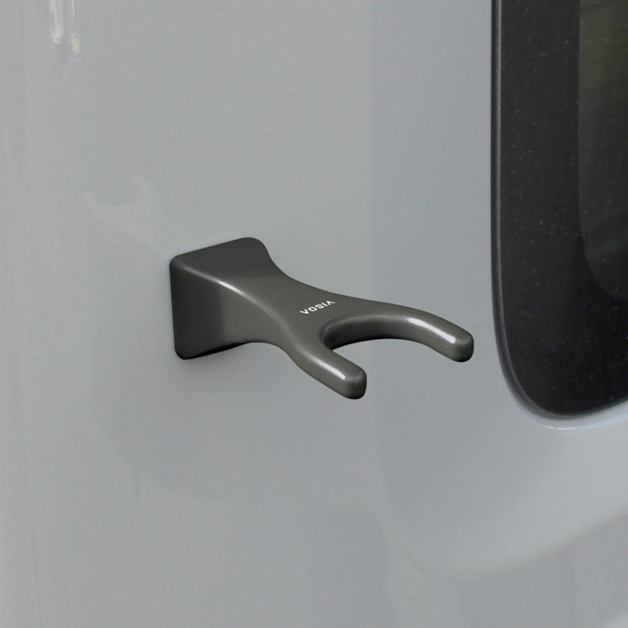 U-A3 ロッドキーパー BK 駐車場での準備中等、車に貼り付けてロッドの仮置きができる 磁石が付かない車内での保管等に鉄板ベース付属 VISOA YAC | VISOA | 03