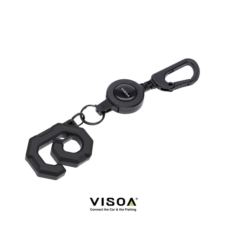 VISOA U-A56 ロッドスタンド カラビナリール付 釣り 便利グッズ ロッド