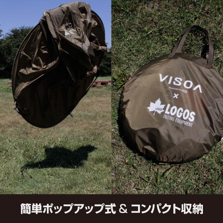 U-V1 VISOA×LOGOS カージョイント タープ リアゲート取付用 テント 車 ベルトで固定するだけの簡単装着 ビソア YAC05