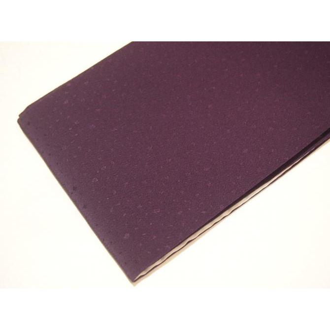 品質が完璧 正絹重ね衿「古代紫色（吹雪の地模様）」No.30 重ね襟