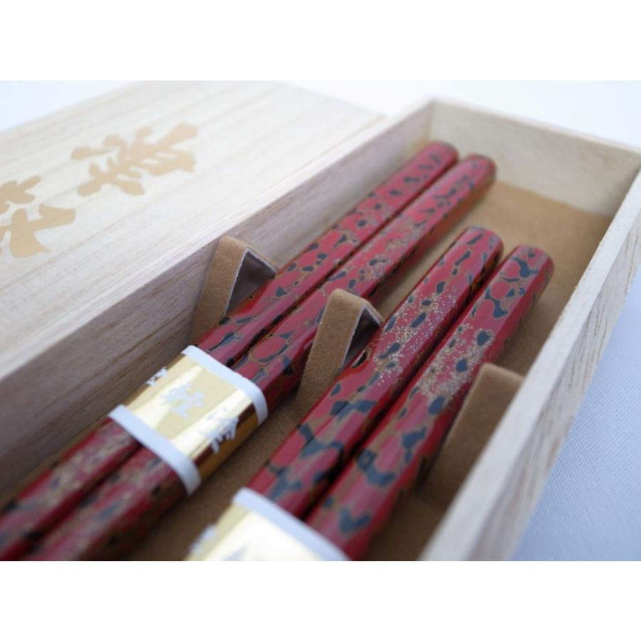 銀座夏野 輪島塗 のし 夫婦箸セット 桐箱入 【公式通販】