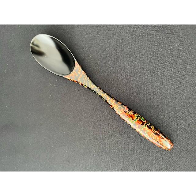 【津軽塗】カレースプーン　木製　唐塗呂上 | 