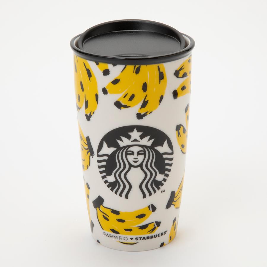 スターバックス STARBUCKS X FARM RIO バナナ柄蓋付マグ　12oz/340ml スターバックスアジア限定品 海外限定 送料無料｜tsugarumaca｜03