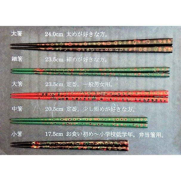 津軽塗の塗り箸を、お祝い・お返し・記念品・父の日・母の日