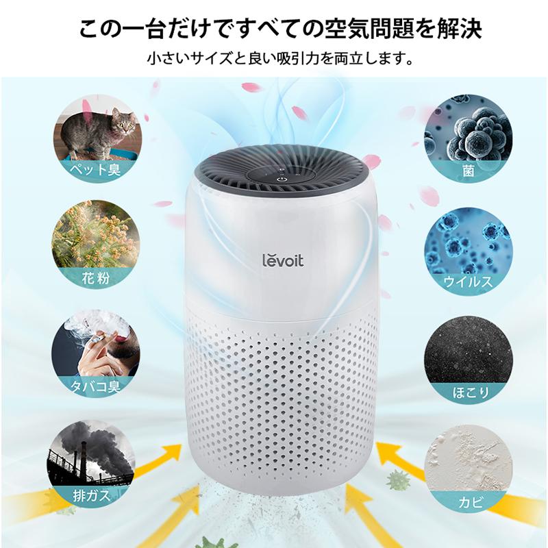 空気清浄機 levoit core mini 2重除菌 ウィルス ハウスダスト  花粉 脱臭 12畳 静音 フィルター ペット ほこり カビ取り PM2.5  空気清浄器 保証2年【正規品】｜tsuhan-123｜06