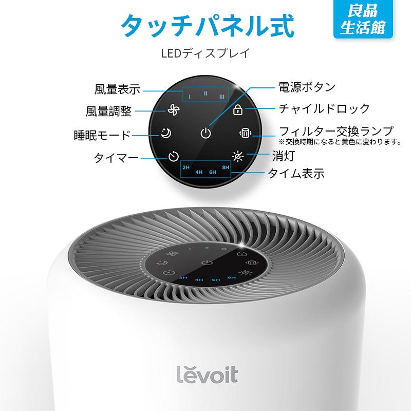 空気清浄機 levoit  2重除菌 ウィルス ハウスダスト  花粉 脱臭 20畳 静音 フィルター ペット ほこり カビ取り PM2.5 ポイント2倍　空気清浄器｜tsuhan-123｜14