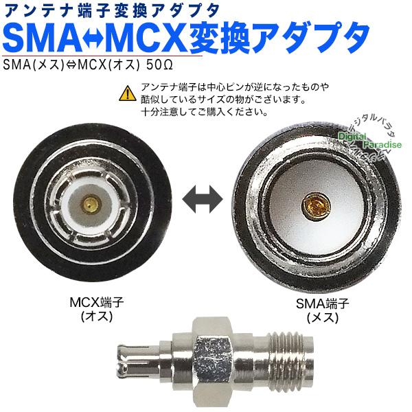 SMA→MCX変換アダプタ SMA(メス)→MCX(オス) SMA-MCX変換 GPS Wifi 携帯テレビ 車載アンテナ 通信機器アンテナ変換 ZUUN AN-SMAzcMCX｜tsuhan-express｜04