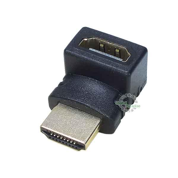 HDMI直角アダプタ(上向き) HDMI(メス)⇔HDMI(オス) 4k2k対応 端子