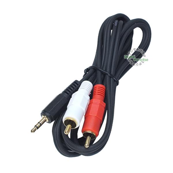 3.5mm⇔RCAケーブル1.5m 3極3.5mm (オス)⇔ RCA(オス)オーディオ